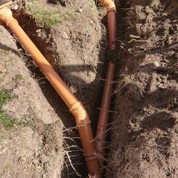 septic tanks and sewer works